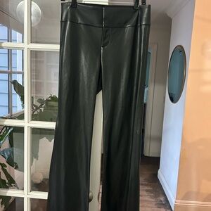 Alice + Olivia Black Leather Pants